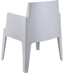 BOX záhradné kreslo s podrúčkami silver grey