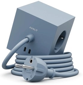AVOLT Magnetická dobíjacia kocka Square 1 / USB-C Shark Blue
