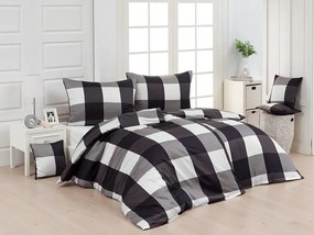 Bavlnené posteľné obliečky Cube Black Matějovský 140x200/70x90 cm