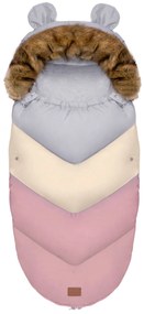 Tutumi Teddy PRO-V, detský spací vak 90x50 cm, pastelová ružová, NAZ-12308