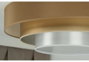 Duolla - LED Stropné svietidlo LUNETA LED/26W/230V pr. 60 cm 4000K hnedá/zlatá