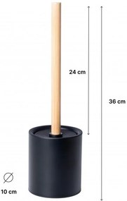 Erga Selina, WC kefa na postavenie, čierna-hnedá, ERG-YKA-CH.SELINA-BLK