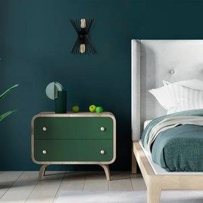 Nástenné svietidlo KIRPI 2xE27/40W/230V čierna