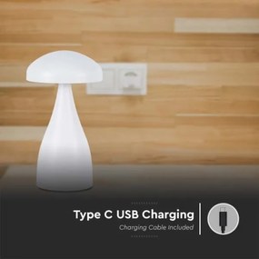 LED Stmievateľná dobíjacia stolná lampa LED/1W/5V 3000-6000K 1800 mAh biela