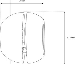 Nástenné svietidlo Flare, 1x čierne kovové tienidlo, b
