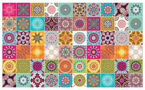 Sada 60 dekoratívnych samolepiek na stenu Ambiance Flow, 15 × 15 cm