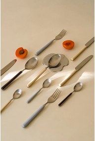 Hnedý/v striebornej farbe antikoro príbor 4 ks pre 1 osobu Noli – noo.ma