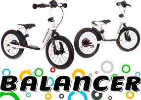 Ramiz Detské odrážadlo SporTrike Balancer biele - prvý bicykel na učenie jazdy