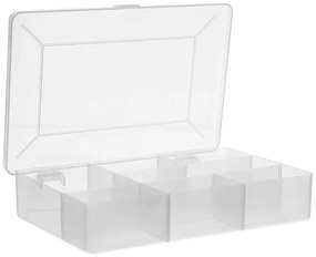 Triediaci organizér, úložný box na drobnosti, 15 priehradiek BRICO, 27x19x4