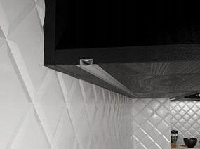 LED profil zapustený 1m hliníkový biely pre LED pásiky