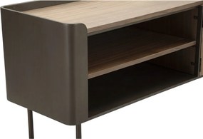 Hnedý TV stolík z jedlového dreva 150x58 cm Toronto – Mauro Ferretti