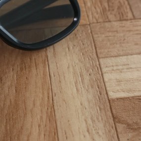 Gerflor, PVC podlaha - lino AladinTex Home 0025 Ardentes, na mieru, šíře 4m, hnedá, bez podkladu, obývacia izba