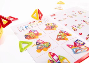 KIK Magnetické tehličky MAGICAL MAGNET MINI 38ks 3+ v2