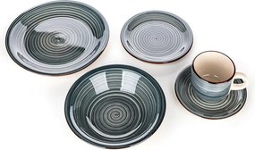 Keramická jedálenská súprava SPIRAL BLUE 30 ks