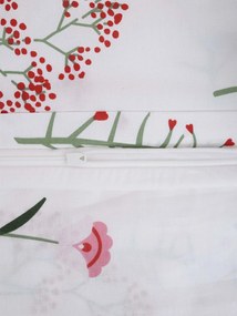 Bavlnená obliečka na vankúš Renforcé 70 × 90 cm – Vlčie maky bielé