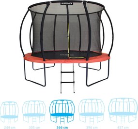 Marimex | Trampolína Marimex Premium 366 cm + vnútorná ochranná sieť + schodíky ZADARMO | 19000112