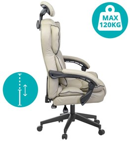 Lux riaditeľská otočná stolička, rôzne farby- sivá