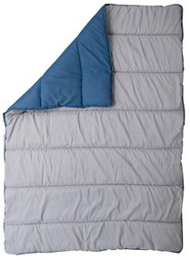 Celoročná prešívaná prikrývka 140x200 cm z dutého vlákna, modrá