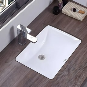 Rea Adela, zapustené umývadlo pod dosku 46 x 33 cm, biela, REA-U6653