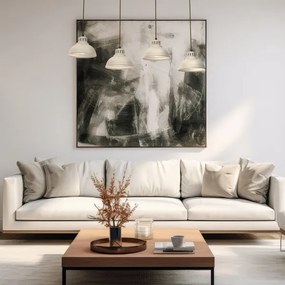 Luster na lanku SVEN 4xE27/15W/230V béžová