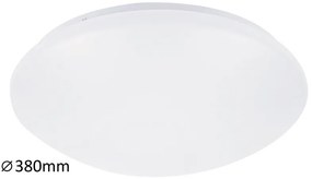 Rabalux LED kúpeľňové stropné svietidlo Lucas 1x24W | 1560lm | 4000K | IP44 | 38cm - kruhové biele