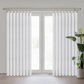ZÁCLONA NA PÚTKACH MELISA 140X250 CM BIELA