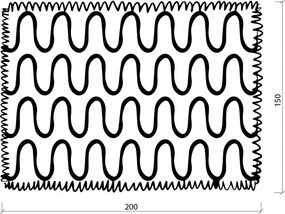 Ružová deka 150x200 cm Swirl – noo.ma