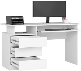 PC stolík Bronte (biela). Akcia -21%. Vlastná spoľahlivá doprava až k Vám domov. 1128511