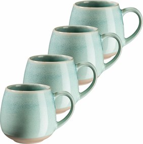 Mäser Súprava veľkých hrnčekov 4 ks AQUATA – 500 ml, zelená, 500 ml