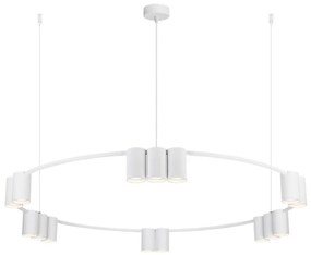 Luster na lanku GENESIS 15xGU10/8W/230V biela