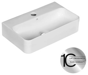 Laveo Laveo, keramický umývadlo 455x285x105 mm, biela lesklá, LAV-VUK_6145
