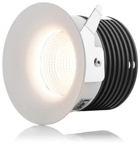 LED2 Kúpeľňové zápustné LED osvetlenie SPOT C, 9W, teplá biela, okrúhle, biele, IP44