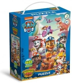 Puzzle Tlapková patrola/Paw Patrol Záchrana dinosaurov 32x23cm 48 dielikov