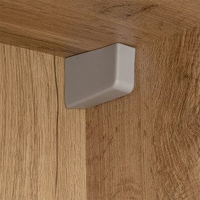 Comodo Doplnková kúpeľňová skrinka vysoká Amata OW V 35 P/L, dub wotan