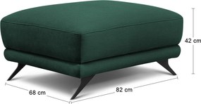 Taburetka Meri - tmavozelená
