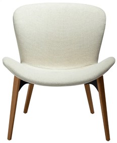 PARAGON ČALÚNENÉ LOUNGE KRESLO bone white/oak