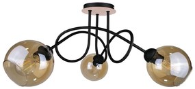 Prisadený luster VENUS WOOD 3xE27/60W/230V