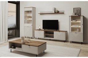 Skriňa EYCO 1D1W, kašmír/dub Castello