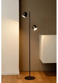Lucide 03703/10/30 - LED stojacia lampa SKANSKA-LED 2xLED/5W/230V čierna