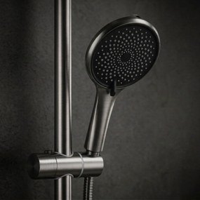 Rea RIVO, sprchová súprava s pákovou batériou, grafitová, REA-P9497