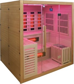 BPS-koupelny Kombinovaná sauna 2v1 HYD-7586 - Infrasauna + fínska sauna 180x160, 4-5 osôb