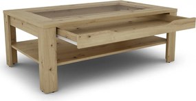 Konferenčný stolík so zásuvkou Roman, dub artisan