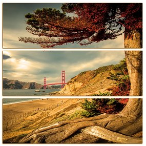 Obraz na plátne - Golden Gate Bridge - štvorec 3922FC (75x75 cm)