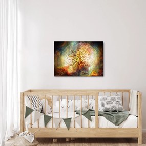 Abstraktný obraz stromu (70x50 cm)