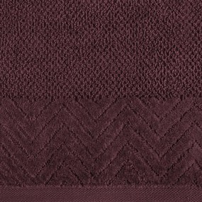 Dekorstudio Uterák LOREN so zamatovým okrajom - bordový Rozmer uteráku: 70x140cm