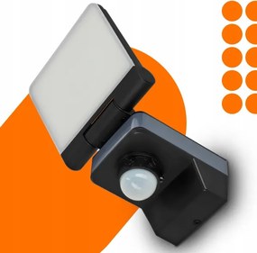 LED reflektor s pohybovým a súmrakovým senzorom LED/24W/230V 4200K IP54 čierna