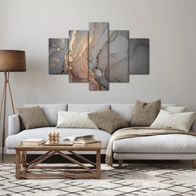 Obrázok - Šedo-zlatý mramor (150x105 cm)