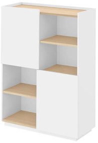 Biela matná knižnica 100x147 cm Nina - TemaHome