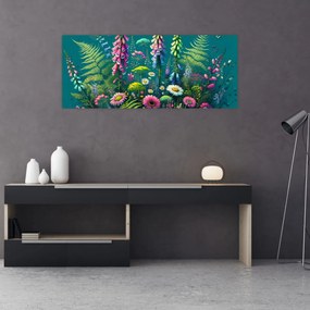 Obraz - Lúčne kvety (120x50 cm)