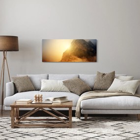 Obraz hory v hmle (120x50 cm)